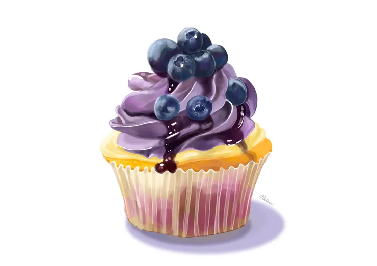 藍莓杯子蛋糕 Blueberry Cupcakes 