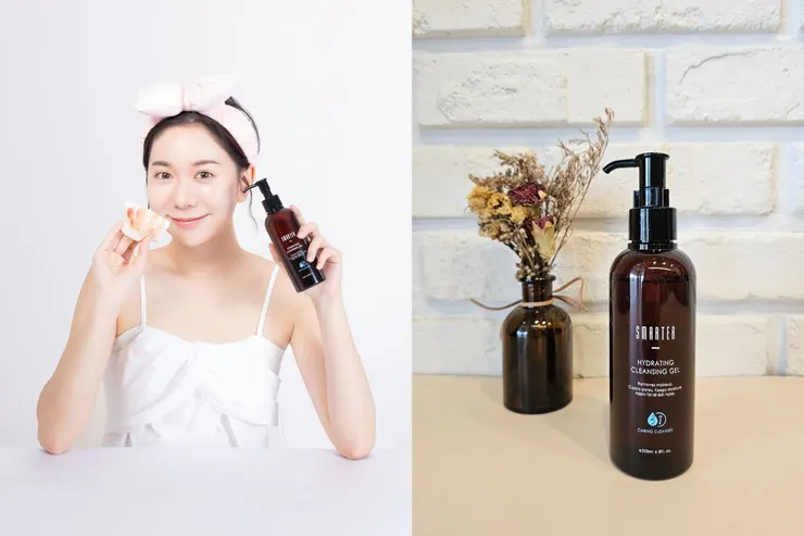 使用「超能淨顏洗卸凝露」兩步驟就能完成卸妝洗臉。（圖/SMARTER詩嫚特）