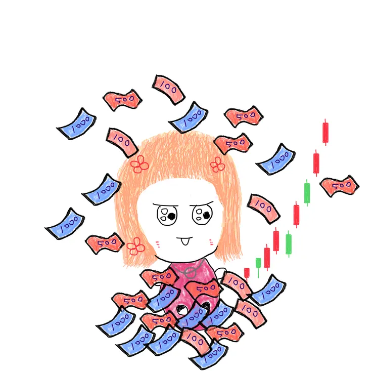 畫了一張妻子開心的圖