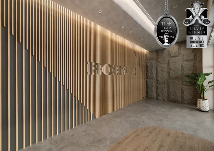 呂賀云設計作品 — 樂華科技辦公室。（圖片來源：呂賀云作品集網站）