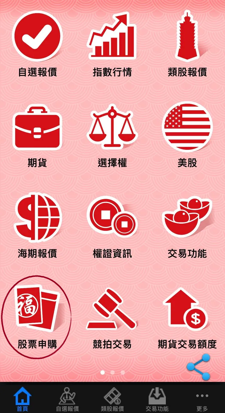 圖例為「群益證券app」