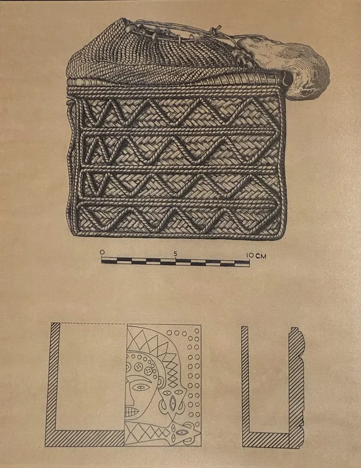 細膩描繪排灣族占卜道具箱