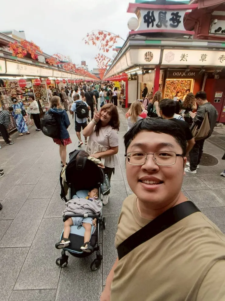 進入後的商店街