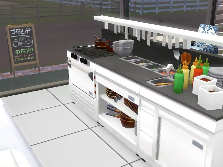 Food counter是我看得最心花怒放的部份，當然啦，這麼多食物。