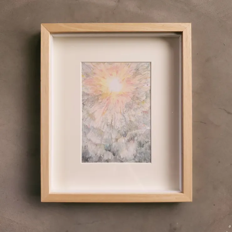 對太陽帶來的愛與滋養,動能與支持充滿期望,一直創作這個主題。