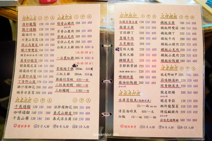 菜單