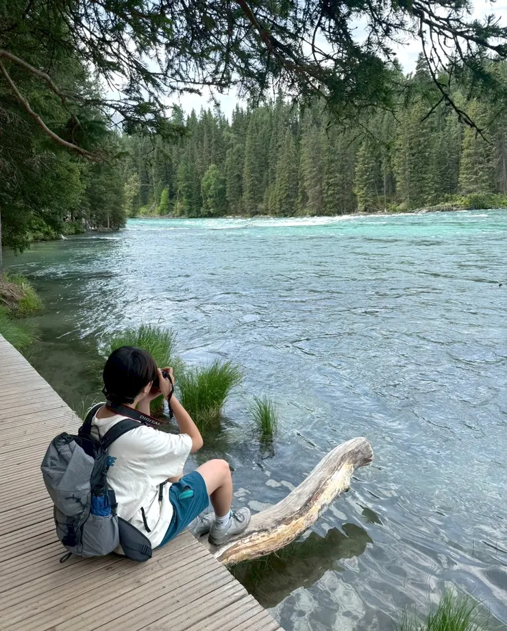 喀納斯湖周遭密布針葉林,是高緯度冰川湖