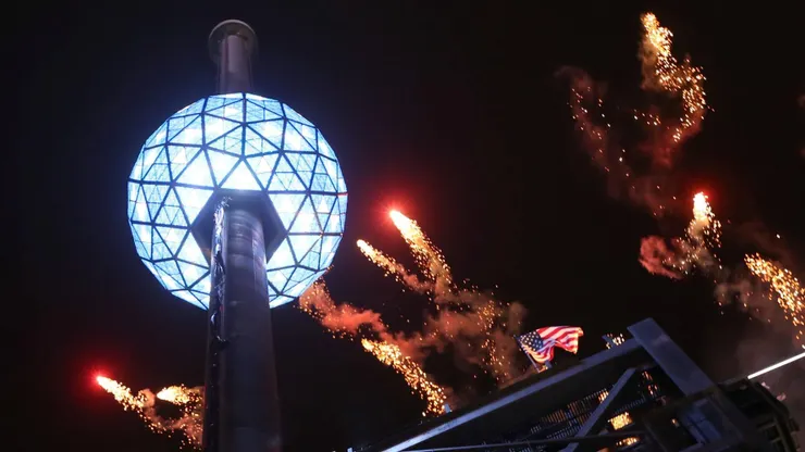 時代廣場的水晶球，圖片源自網路