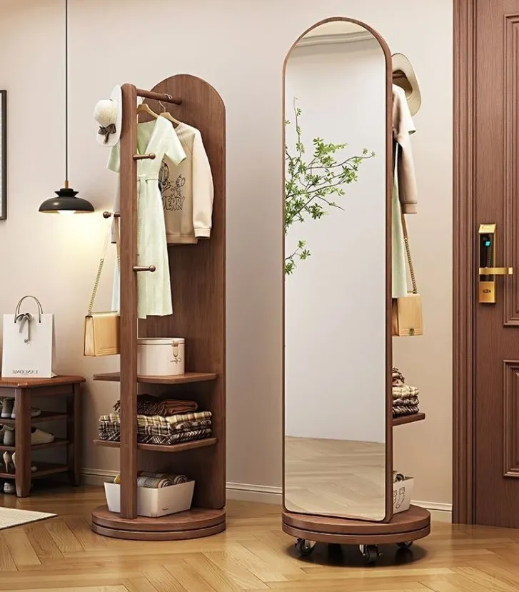 多功能旋轉掛衣鏡