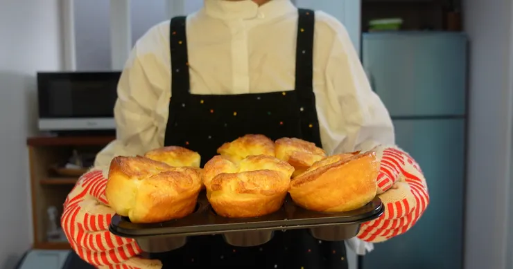 剛出爐的無麩質約克夏布丁糆包