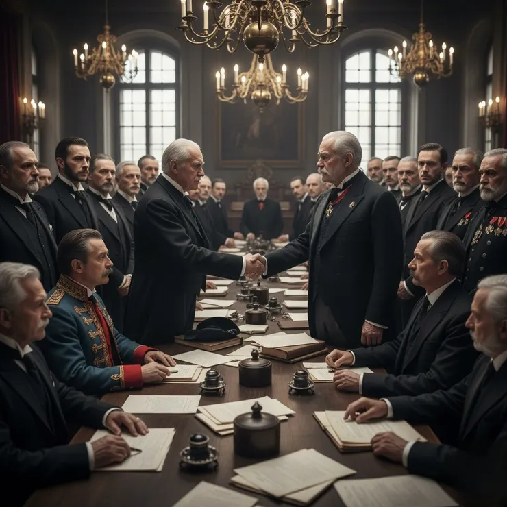 AI示意圖：國家改組為「奧匈帝國」(來源：AI生成圖)