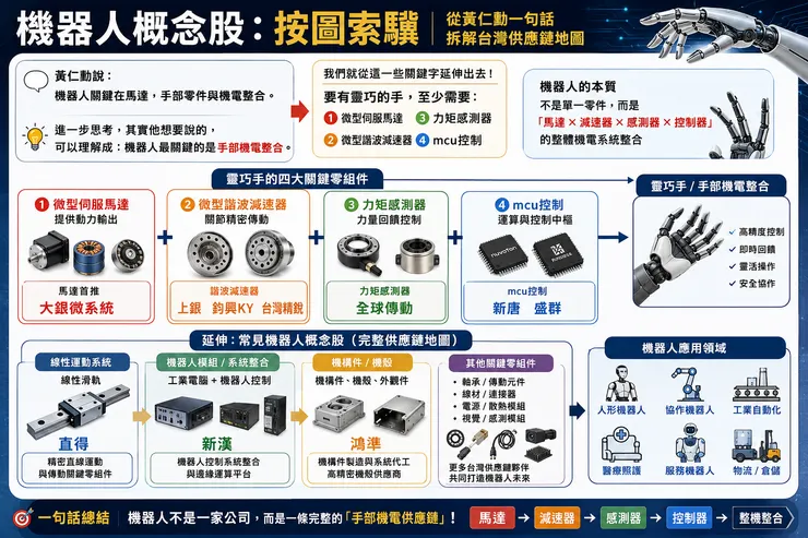 按圖索驥 機器人核心概念股