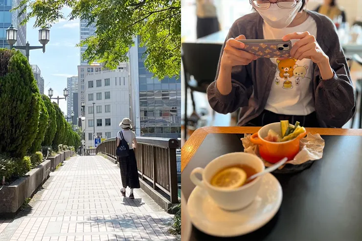 地球人日：白天在室外只穿短袖，進到室內冷氣房就再加上針織開襟外套。