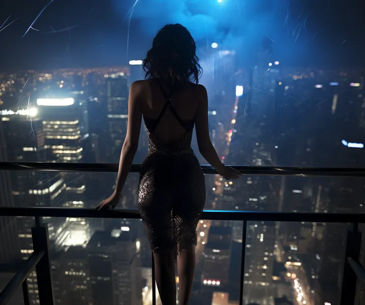 陽台上的獨舞 (圖片由Midjourney產生)