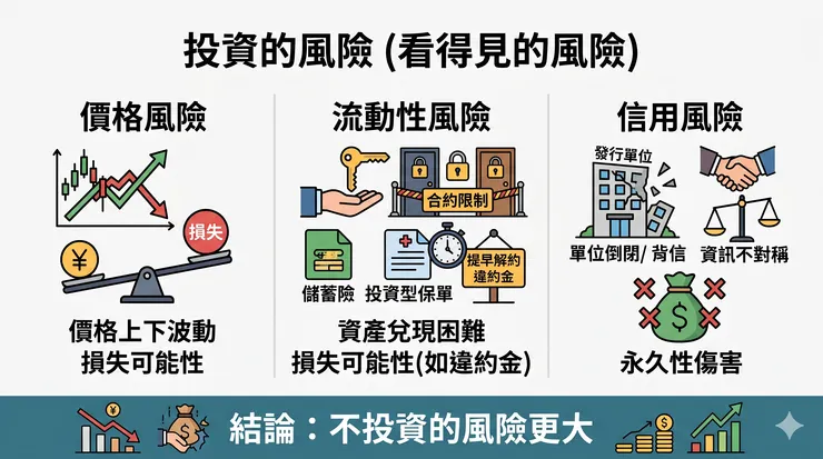 投資的 3 種常見風險