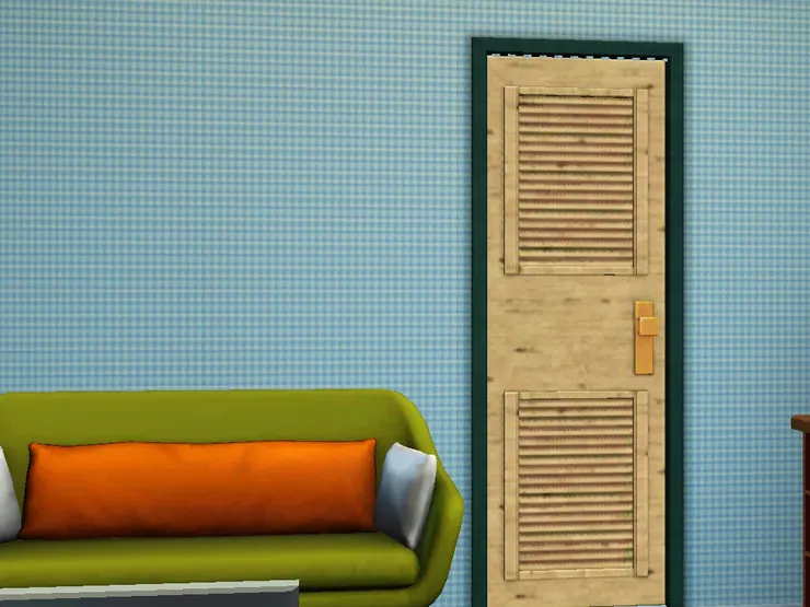 書房很簡潔，沒有裝飾品。