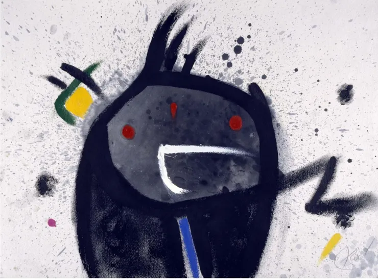 1977年,《頭與鳥》(圖片來源:蘇菲亞王妃藝術中心官網)