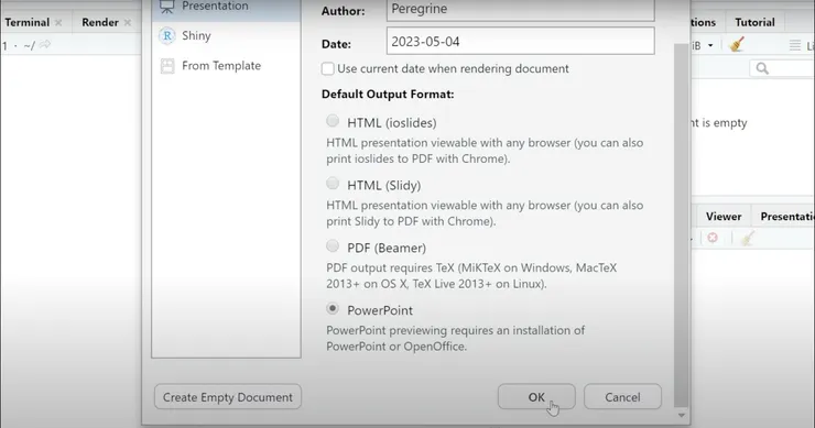 選擇自己要的格式,此處以Powerpoint (Ppt或Pptx)為例