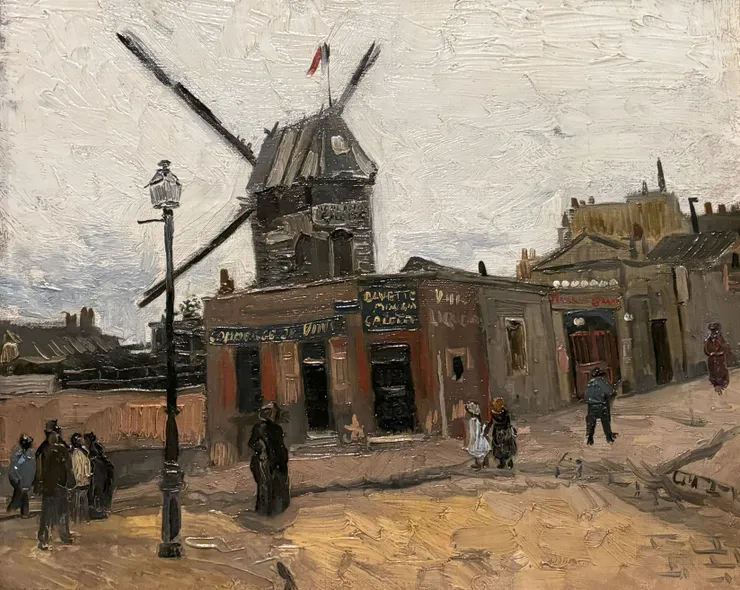 <煎餅磨坊> 文森·梵谷 攝於《梵谷：尋光之路》展覽 富邦美術館  