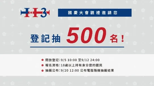 圖片來自中華民國國慶官網截圖