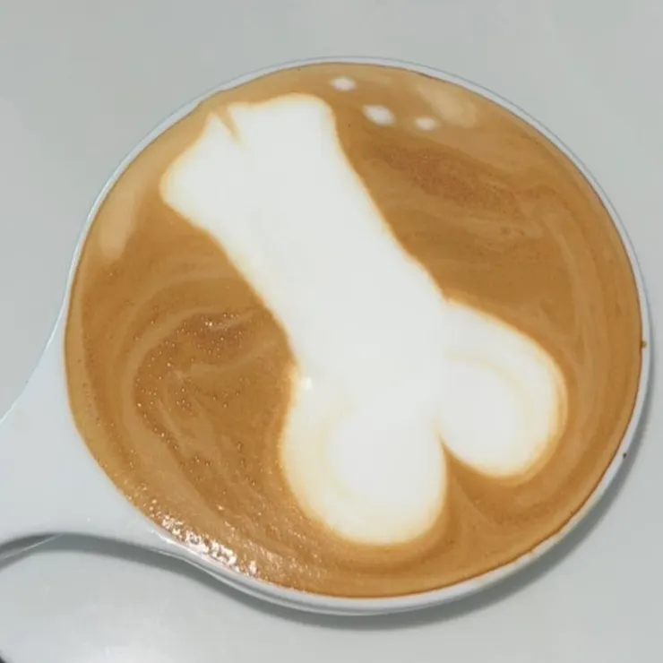 還是有學會神秘的...拉花?