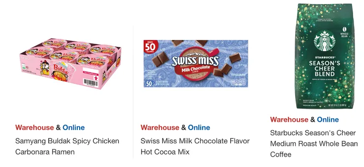 左起折扣後價格：$10.09、$7.59、$14.99。