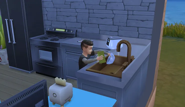 子誠在家很乖都會幫忙做家事...