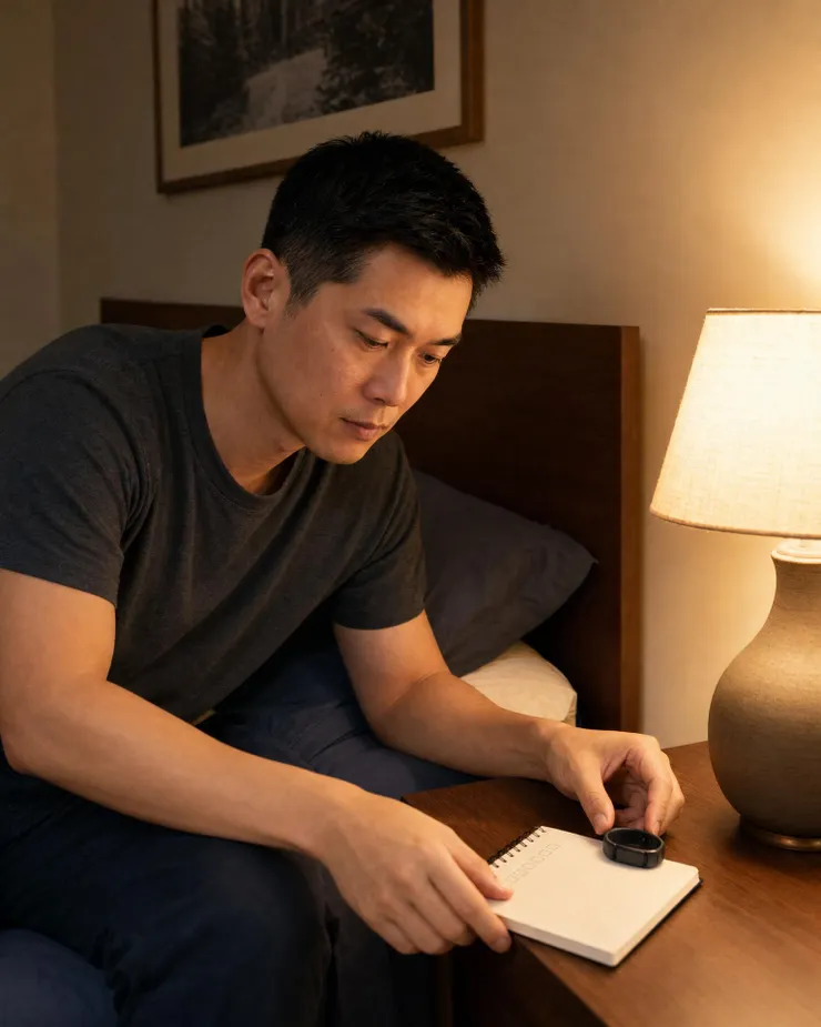 梁練偉示範睡前睡眠追蹤與習慣檢查清單