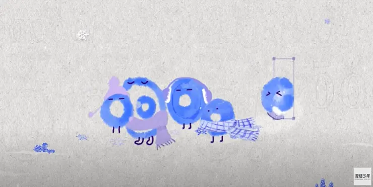 TOP登陸少年的物料片頭,五個可愛的小O,哈哈哈哈