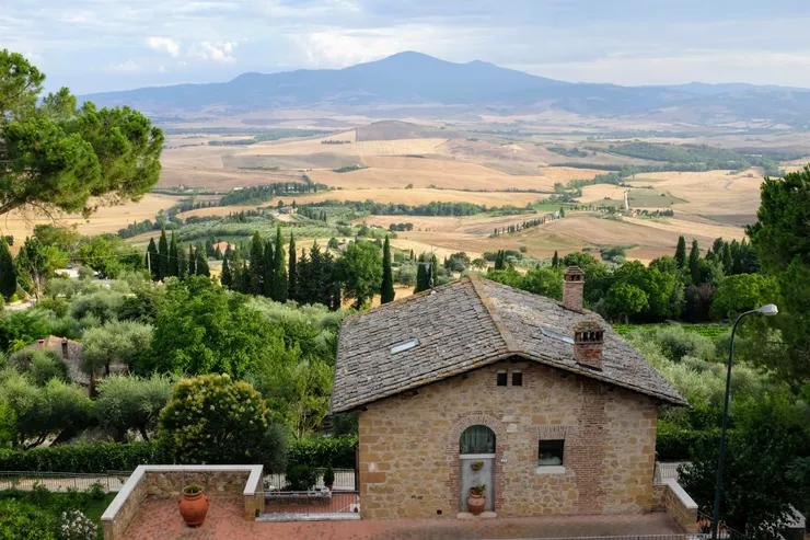 由Siena眺望Val d'Orcia。