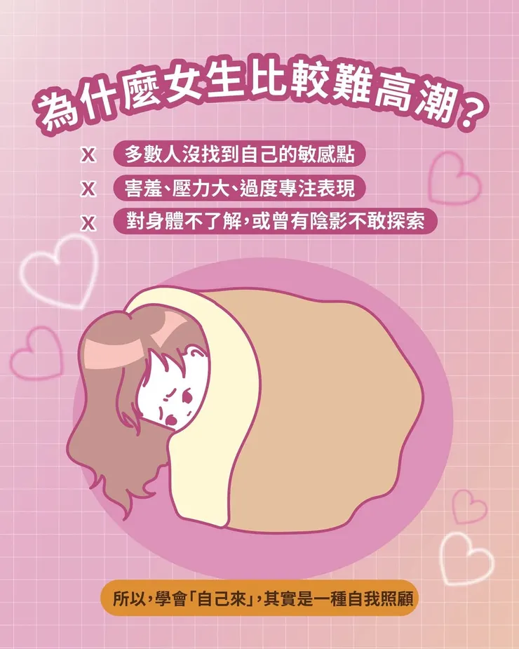 為什麼女生比較難高潮？
