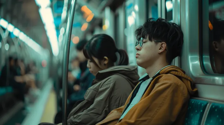 台灣年輕人對於生活與工作的無力感。圖片來源：Midjourney