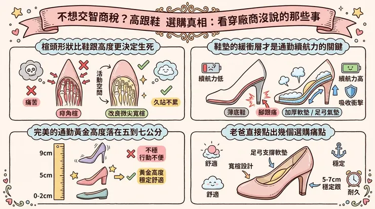 不想交智商稅？高跟鞋 選購真相：看穿廠商沒說的那些事