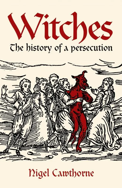 《Witches: The History of a Persecution》by Nigel Cawthorne Author。《女巫：迫害史》作者：奈傑爾．考索恩。這段歷史跨越了1450年至1750年的三個世紀。在英國和北美殖民地，超過十萬人（其中大部分是女性）因巫術、魔法和魔鬼崇拜而被起訴，數萬人遭受酷刑和處決。這一切始於天主教會的內部政治鬥爭，並發展成為宗教裁判所，以及一場迫害婦女和被邊緣化的群體的狂熱，這種狂熱一直持續到18世紀後期，當時啟蒙運動的科學思想逐漸佔據了大眾的視野。奈傑爾·考索恩整理了歷史文獻，描繪了一幅系統性厭女症、宗教內鬥和法律程序失控的畫面。每一章都聚焦在不同國家的這段可怕歷史，以生動、學術的視角描繪出一個並非遙遠過去、也並非被遺忘的時代。