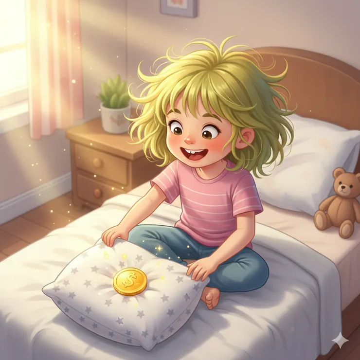 牙仙子金幣,讓梨子不怕掉牙了