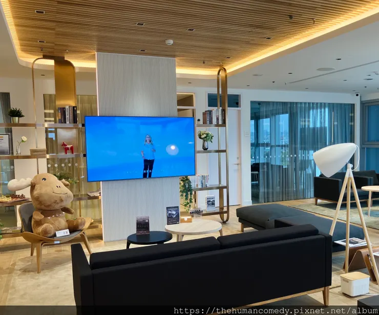 Volvo濱江保養廠-欣賞飛機起降佐藍帶甜點