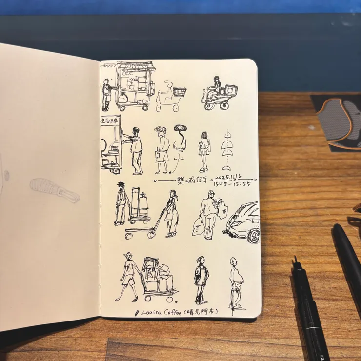 城市小人物。｜2025.11.16速寫、拍攝