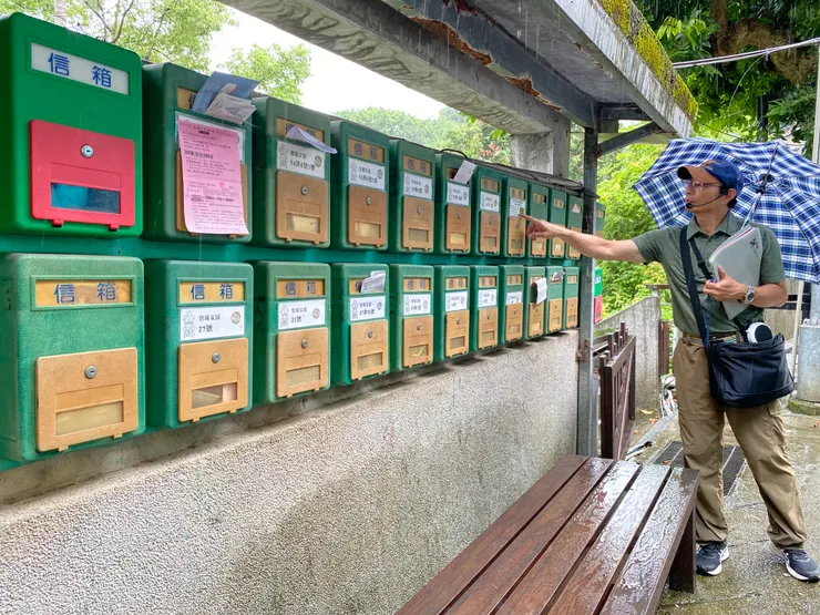 早期的信箱,郵差送信都投遞到這邊
