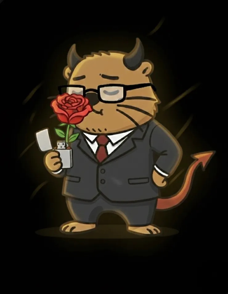 自帶光芒的在黑暗中聞著玫瑰香氣