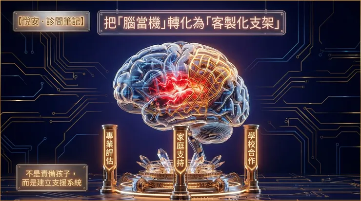 面對神經機制不同的孩子，真正的重點不是反覆說理，而是透過醫療、家庭與學校，一起搭起穩定的客製化支架。
