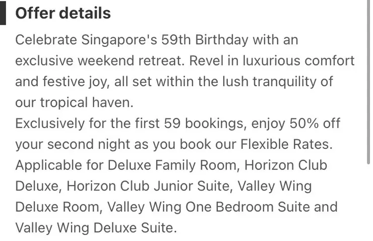 香格里拉的優惠方案