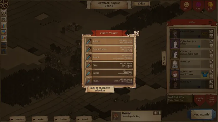 有些職業會累積進階，可以注意看條件