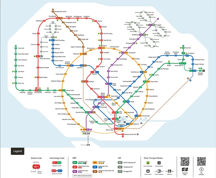 新加坡地鐵圖