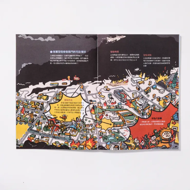 戰爭爆發的可能情境（引用圖片來源：刺蝟丘丘）