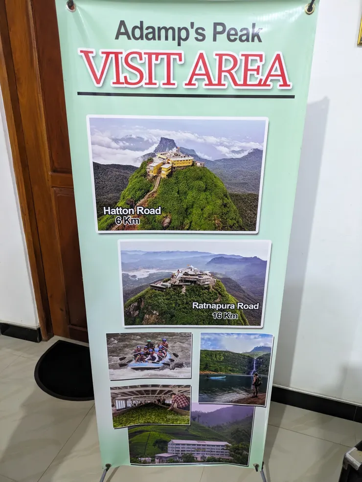 往Sri Pada/Adam's Peak的攬客海報