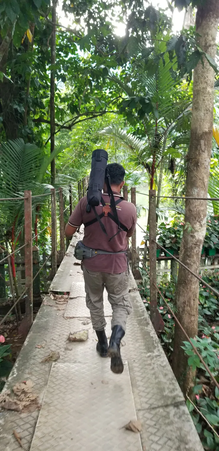 踏上去一刻不太肯定鐵皮是否夠承托力