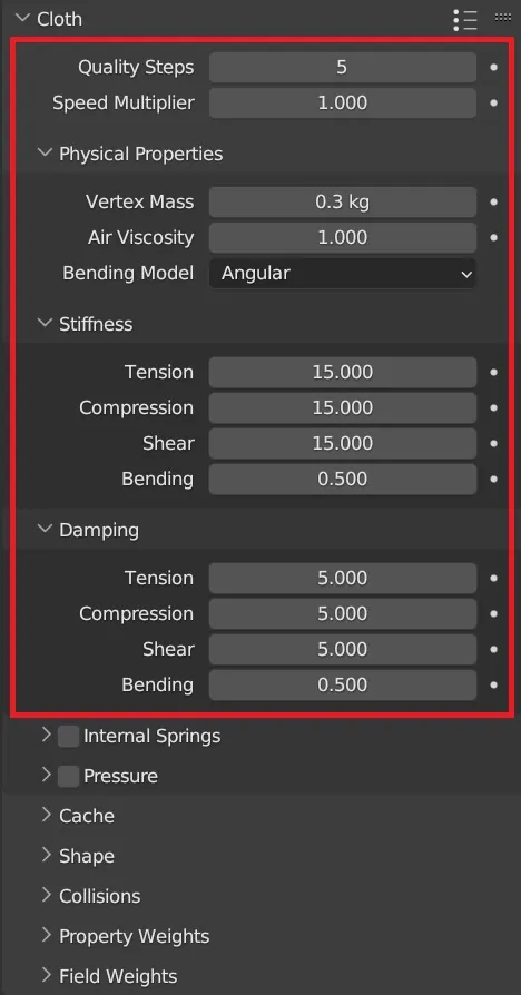 基本參數設定面板