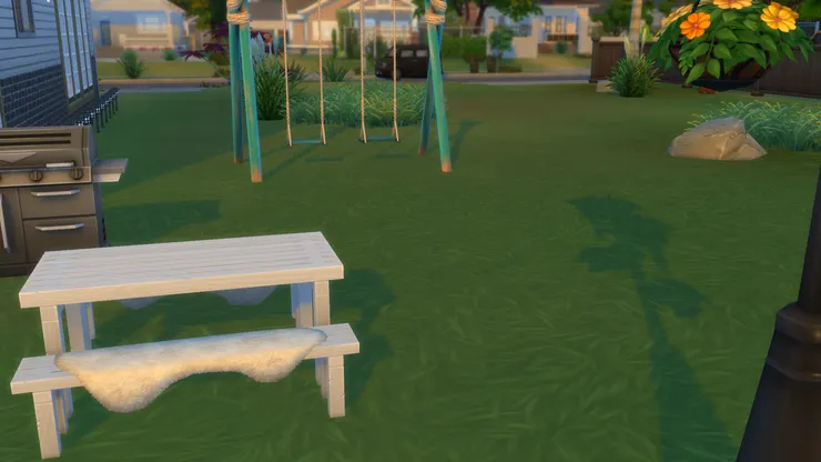 後院可以燒烤和盪鞦韆,十分寫意!