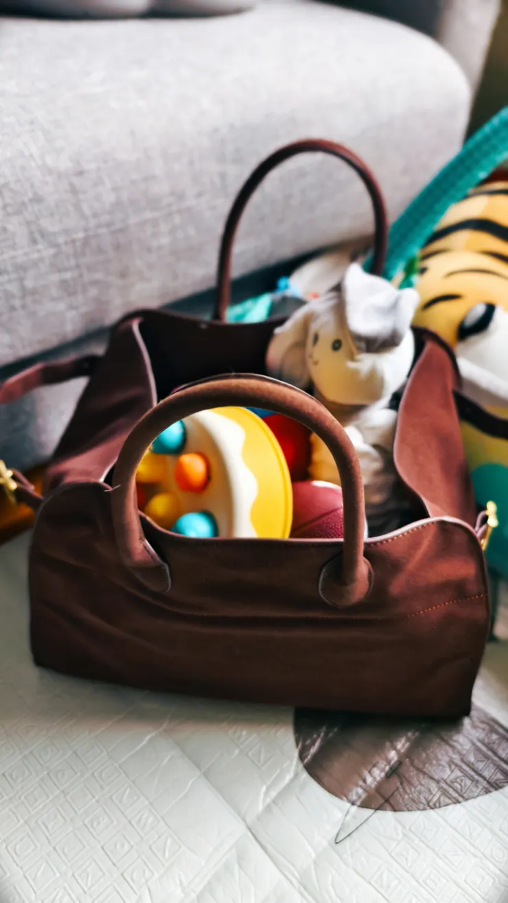 拿來收納玩具倒是挺方便的