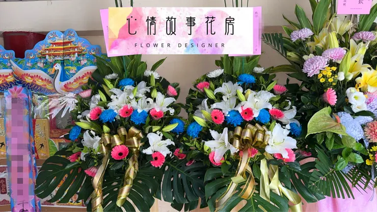 台南安南區最大花店 🌸 心情故事花房｜傳遞心意的最佳選擇 花柱 羅馬柱